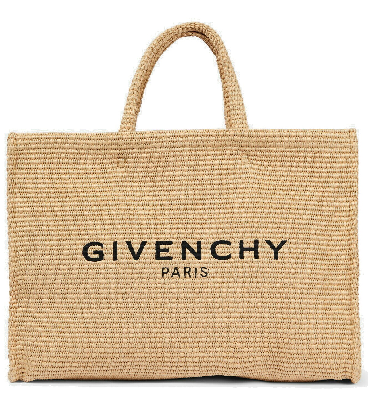 Givenchy G Large raffia-effect tote bag Givenchy