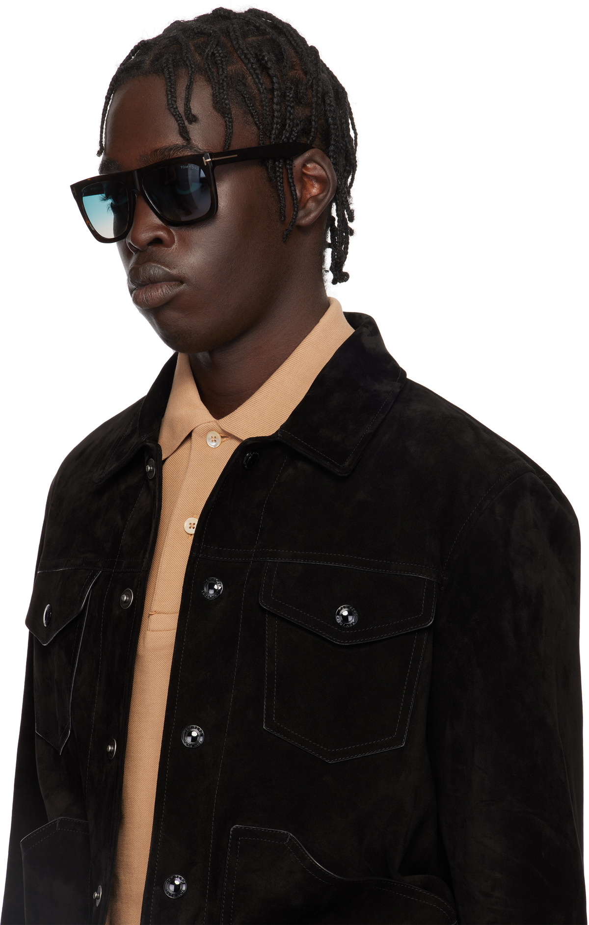 TOM FORD Brown & Black Morgan Sunglasses TOM FORD