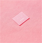 Acne Studios - Logo-Appliquéd Fleece-Back Cotton-Jersey Sweatshirt - Pink