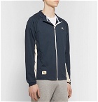 Tracksmith - Session Mesh-Panelled Stretch-Jersey Hooded Jacket - Navy