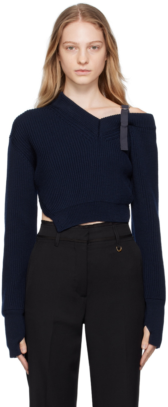 Jacquemus Blue 'La Maille Seville' Sweater Jacquemus