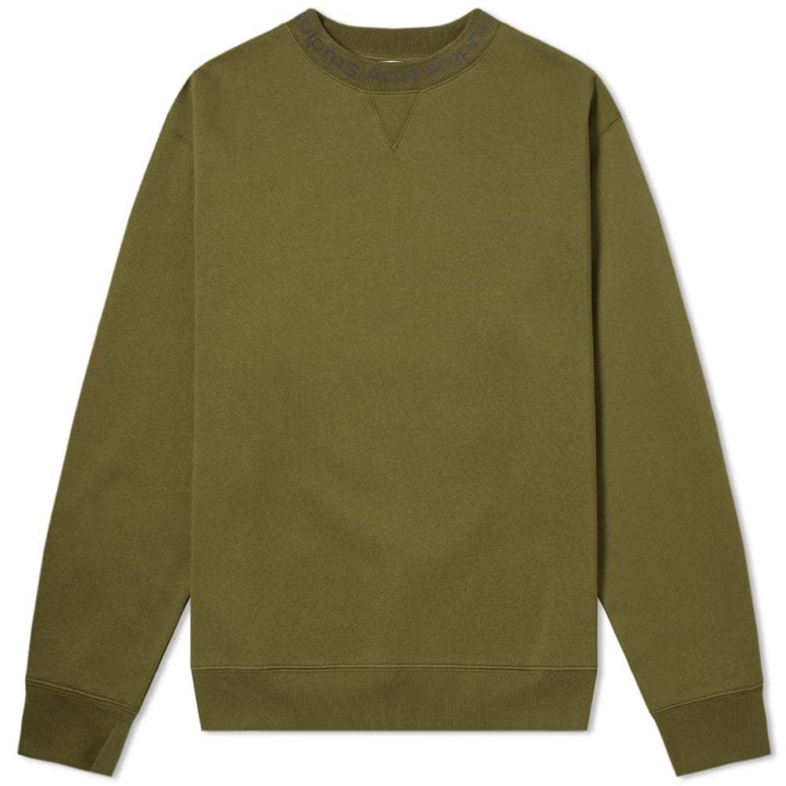 Photo: Acne Studios Flogho Crew Sweat Olive Green