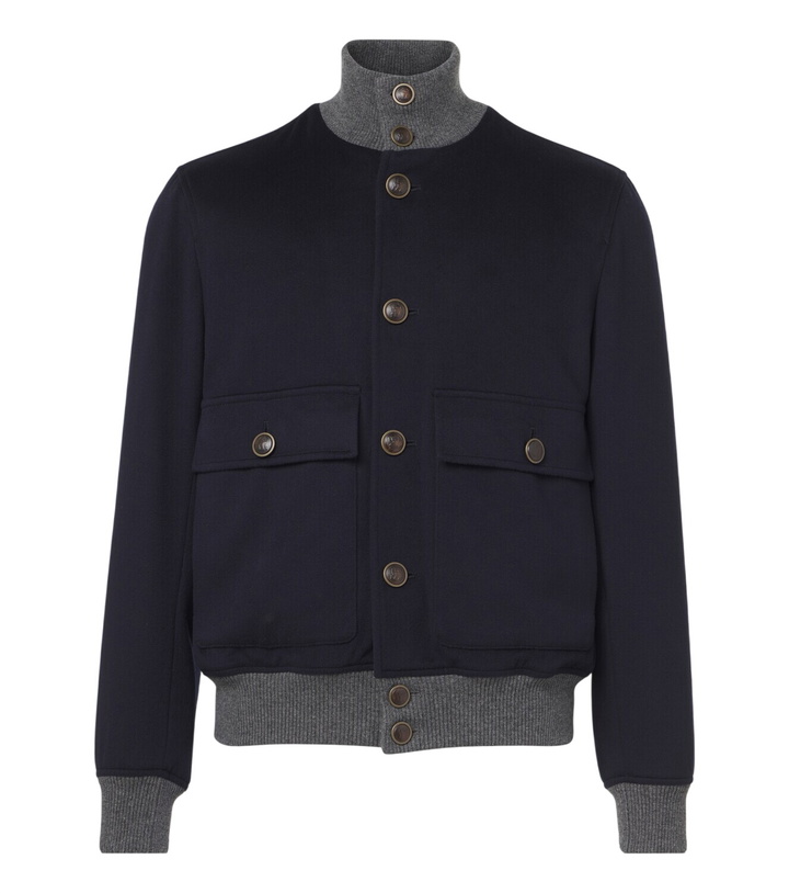 Photo: Brunello Cucinelli Virgin wool blouson jacket