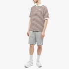 Manors Golf Men's G.O.A.T Pique Polo Shirt in Brown Stripe