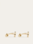 Ferragamo Mens Double Gancini cufflinks in Gold