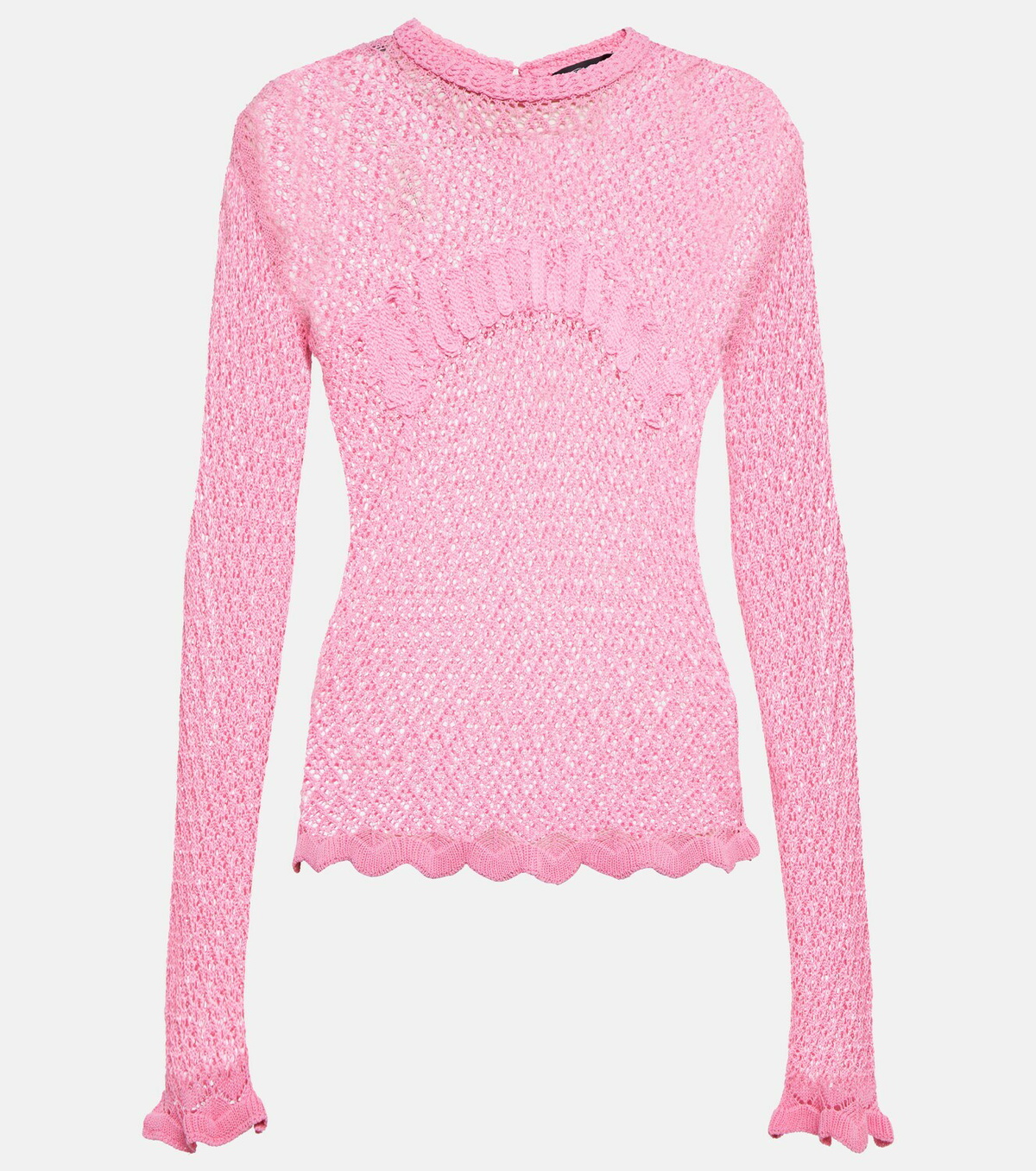 Blumarine - Logo crochet top Blumarine