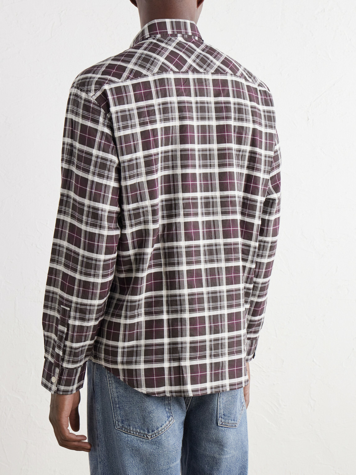 NN07 - Deon 50037 Checked Woven Organic Cotton Shirt - Brown