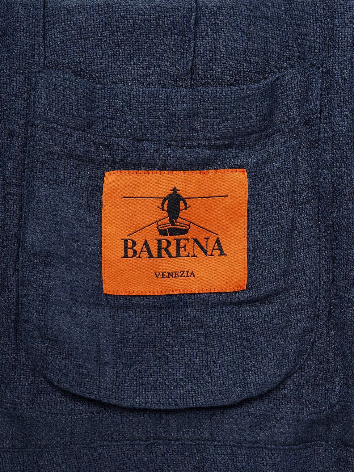 Barena - Siroco Double-Breasted Silk-Trimmed Linen and Cotton-Blend Blazer - Blue