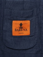 Barena - Siroco Double-Breasted Silk-Trimmed Linen and Cotton-Blend Blazer - Blue