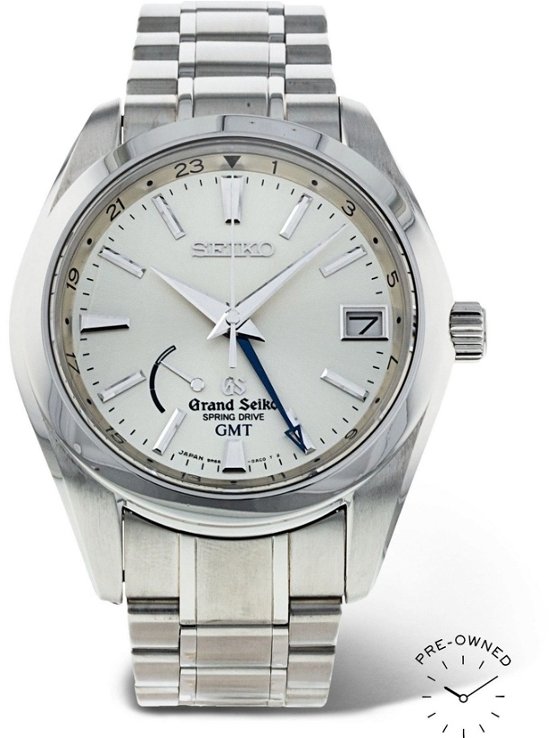 Photo: Grand Seiko - Pre-Owned 2014 Spring Drive GMT Automatic 39mm Stainless Steel Watch, Ref. No. SBGE005