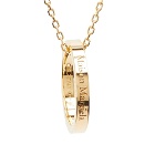 Maison Margiela Men's Logo Ring Necklace in Gold