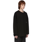 Juun.J Black Logo Long Sleeve T-Shirt