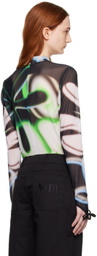 MINJUKIM Multicolor Finger Ribbon Turtleneck