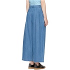 69 Blue Pleated Jeans