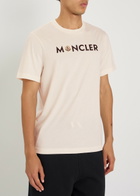 Moncler Logo-print Cotton T-shirt Natural