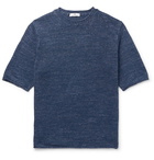 Inis Meáin - Mélange Linen T-Shirt - Blue