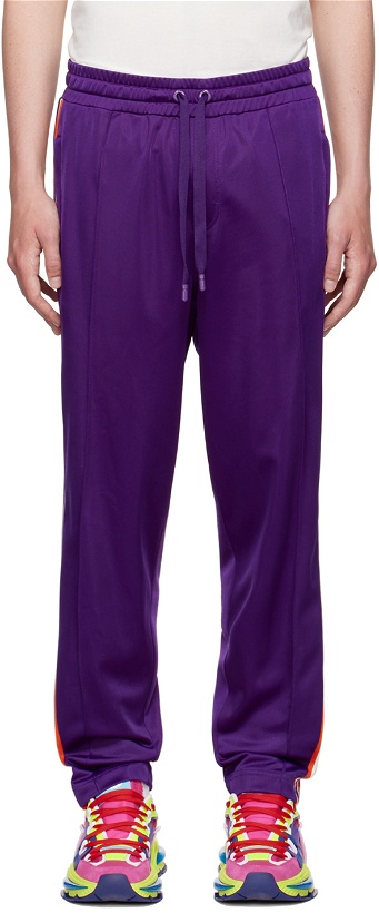 Photo: Dolce & Gabbana Purple Polyester Lounge Pants
