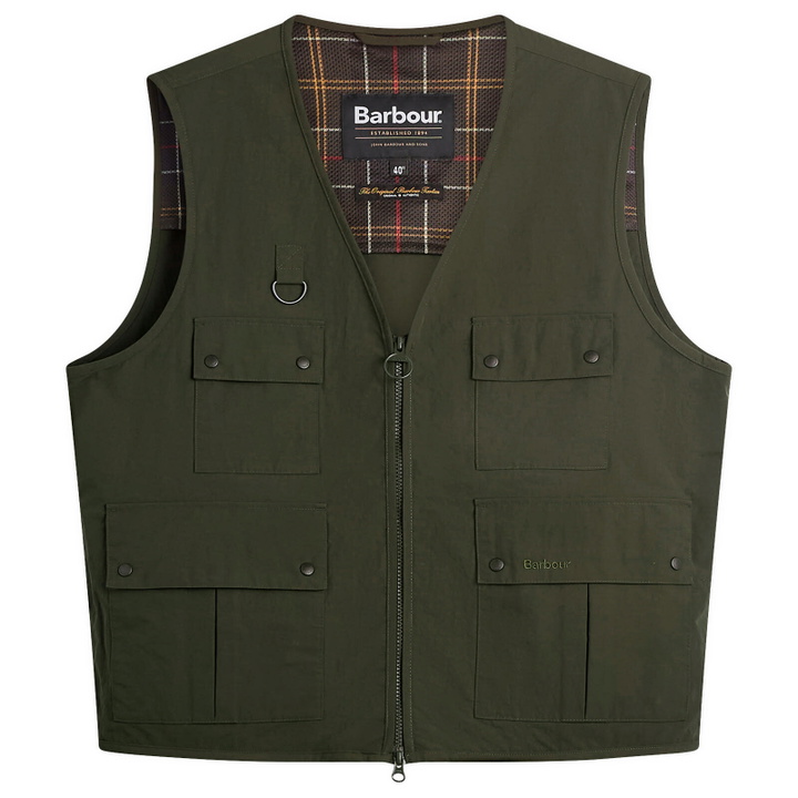 Photo: Barbour Men's Fly Fishing Vest in Sage