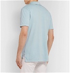 James Perse - Supima Cotton-Jersey Polo Shirt - Sky blue