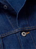 Off-White - Oversized Logo-Appliquéd Denim Jacket - Blue