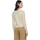 Max Mara Off-White Cashmere Kapok Sweater