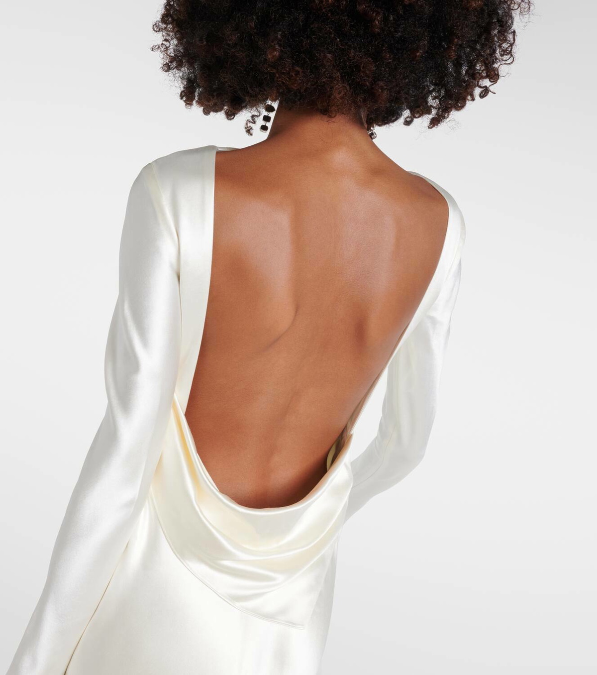 Danielle Frankel Bridal Simone wool and silk satin gown