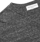 Officine Generale - Mélange Cotton-Blend Jersey T-Shirt - Men - Gray