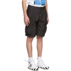 Off-White Black Logo Utility Shorts