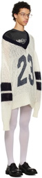 Vaquera White & Navy Cheer Sweater
