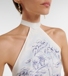 Ferragamo Self-tie silk top