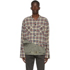 Greg Lauren Multicolor 50/50 Boxy Shirt