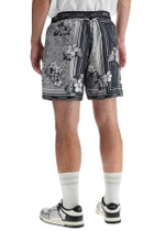 AMIRI silk bandana print bermuda shorts Grey