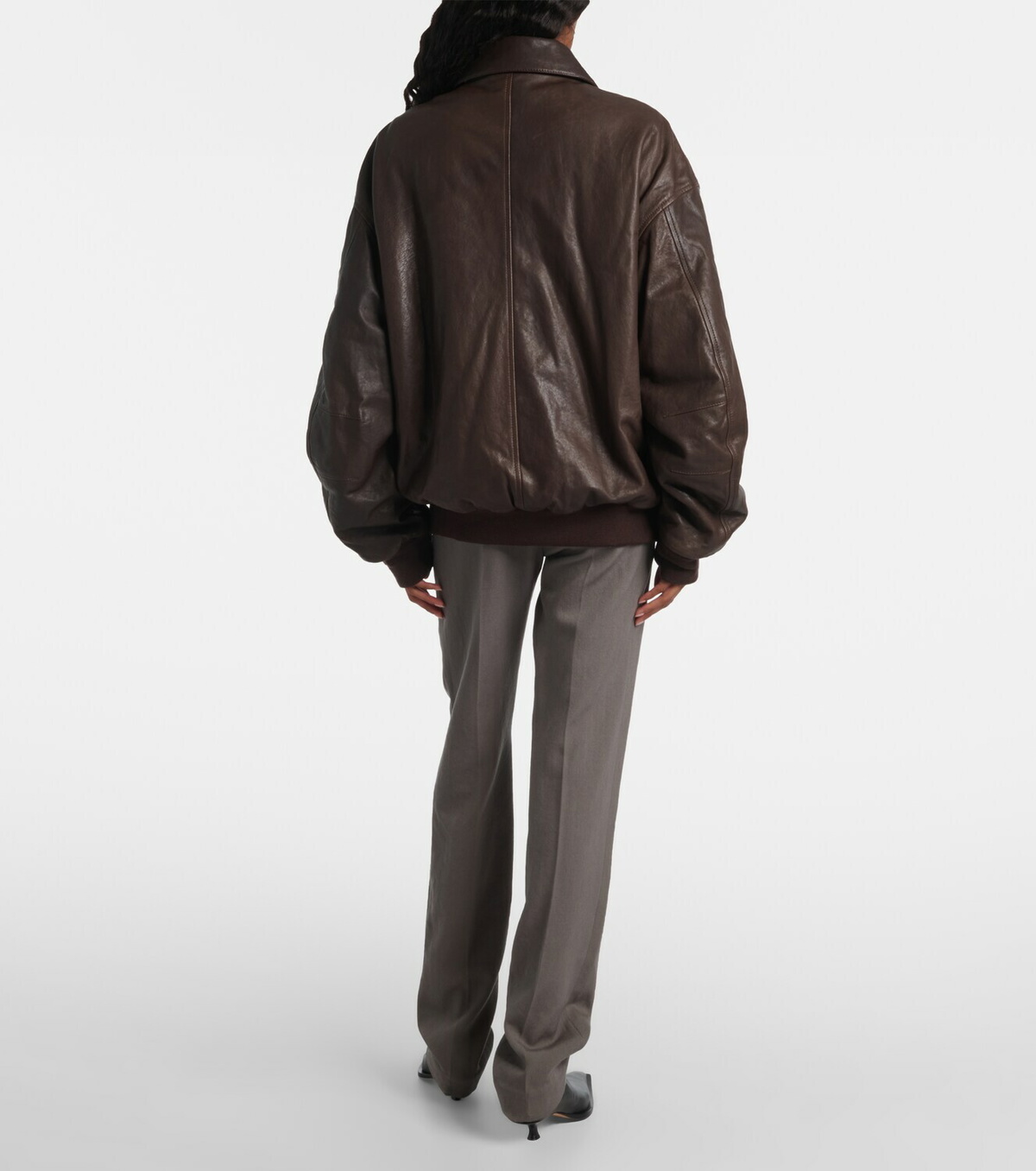 Calvin Klein Collection Johnson leather bomber jacket