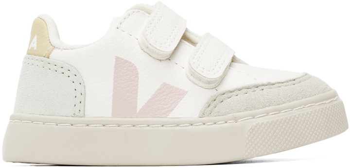 Photo: VEJA Baby White & Multicolor V-12 Sneakers