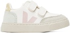 VEJA Baby White & Multicolor V-12 Sneakers