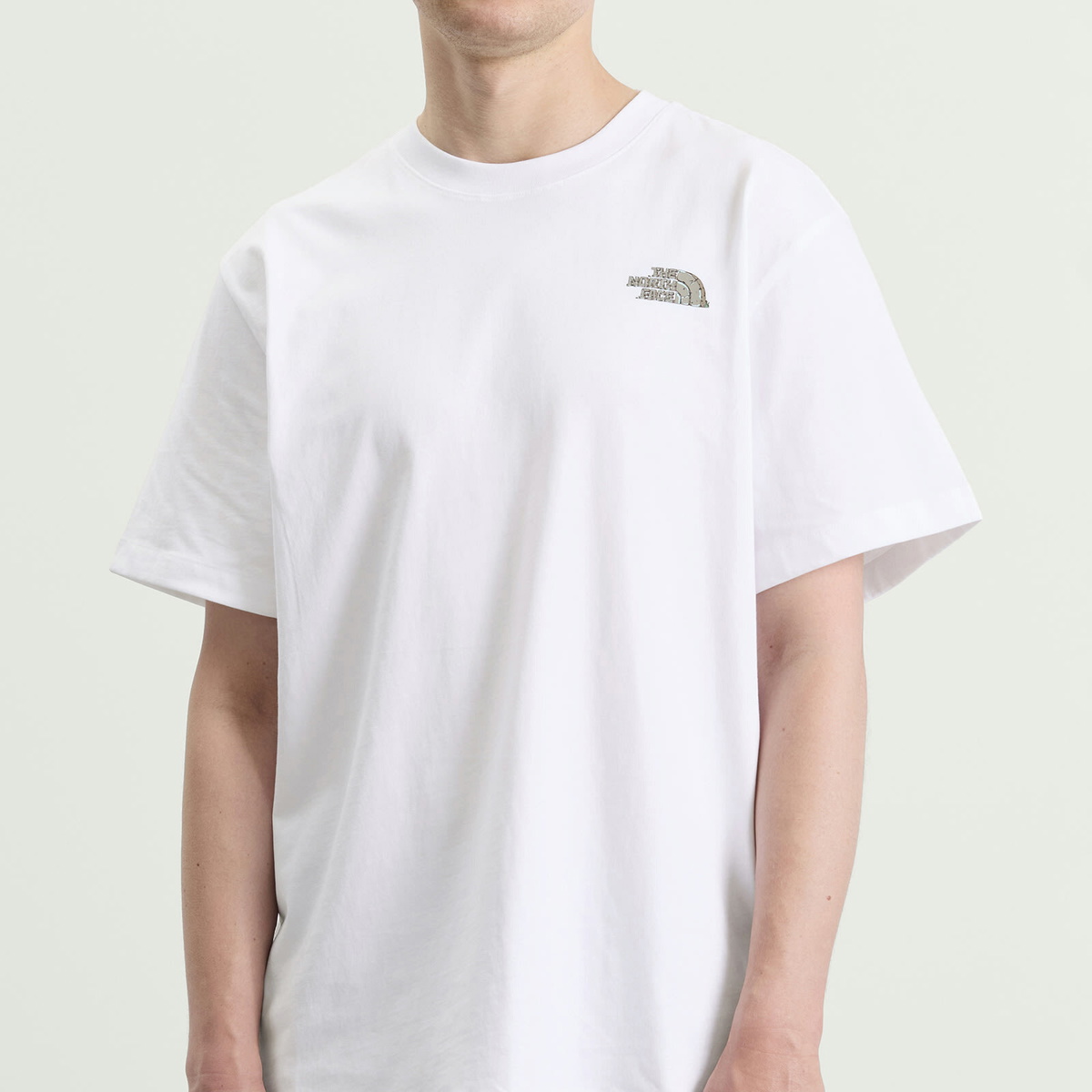 The North Face Men's Stone Logo Relaxed T-Shirt in Tnf White