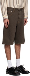 Sunflower Brown Wide Twist Shorts