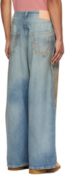 Acne Studios Blue Super Baggy Fit Jeans