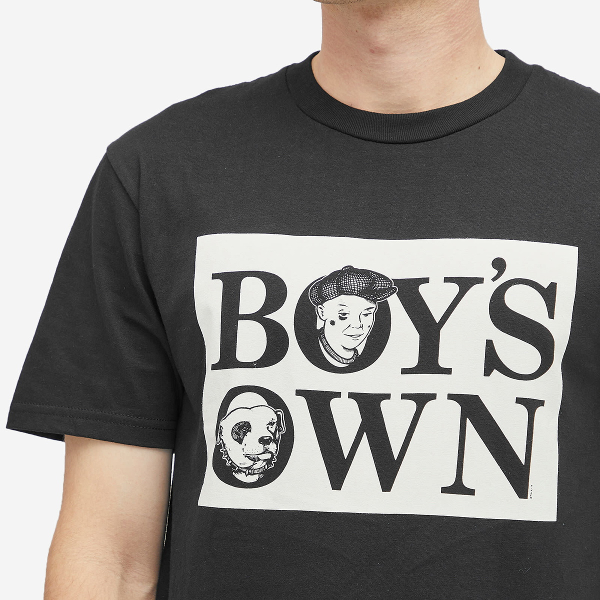 Boys Own Men's Boy’S Own Classic Box Logo T Shirt in Black