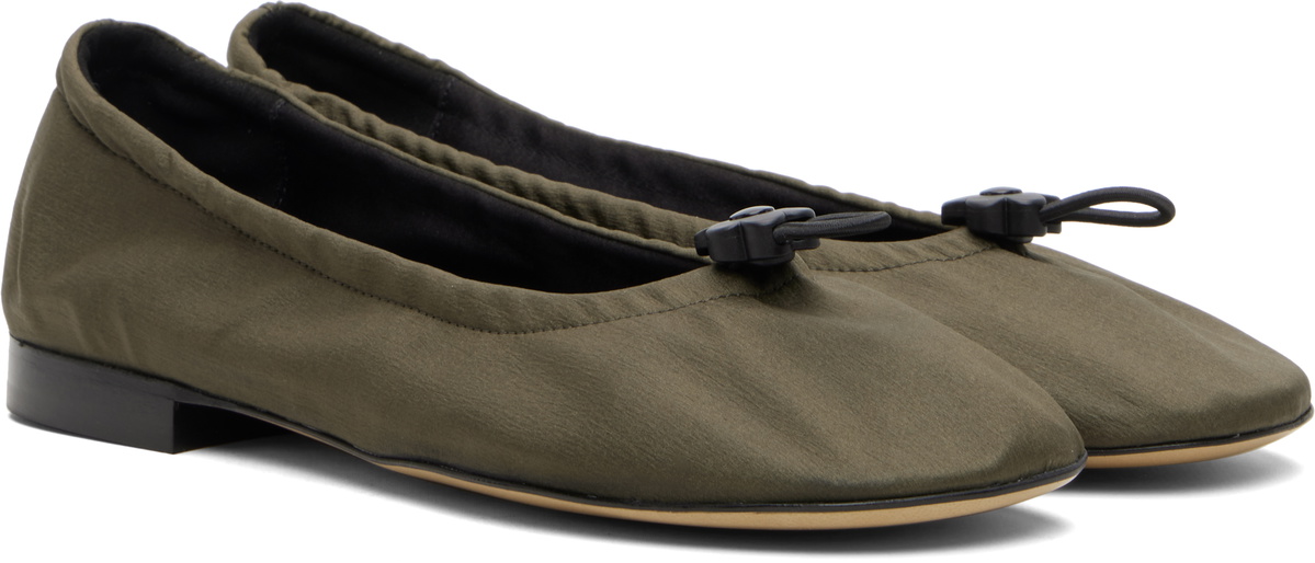 Cecilie Bahnsen Khaki Bona Ballerina Flats