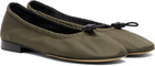 Cecilie Bahnsen Khaki Bona Ballerina Flats