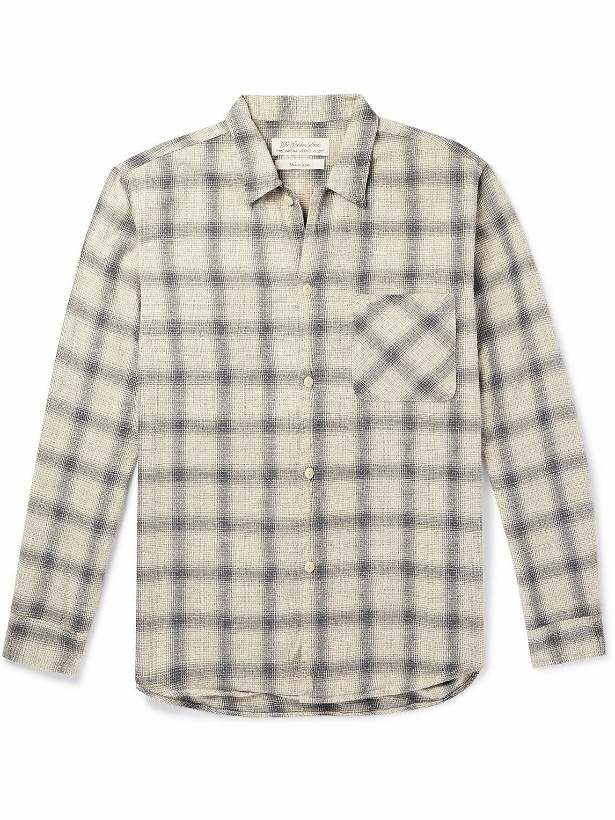 Photo: Remi Relief - Checked Cotton-Flannel Shirt - Neutrals