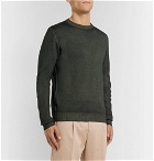 Etro - Garment-Dyed Merino Wool Sweater - Green