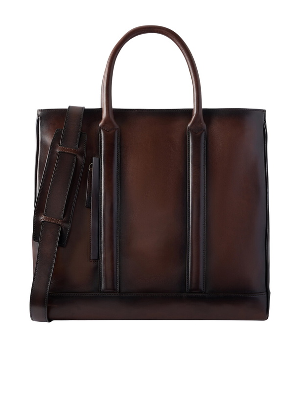 Photo: Officine Creative - Quentin/026 Leather Tote Bag - Brown