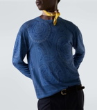 Etro Paisley silk and cashmere sweater