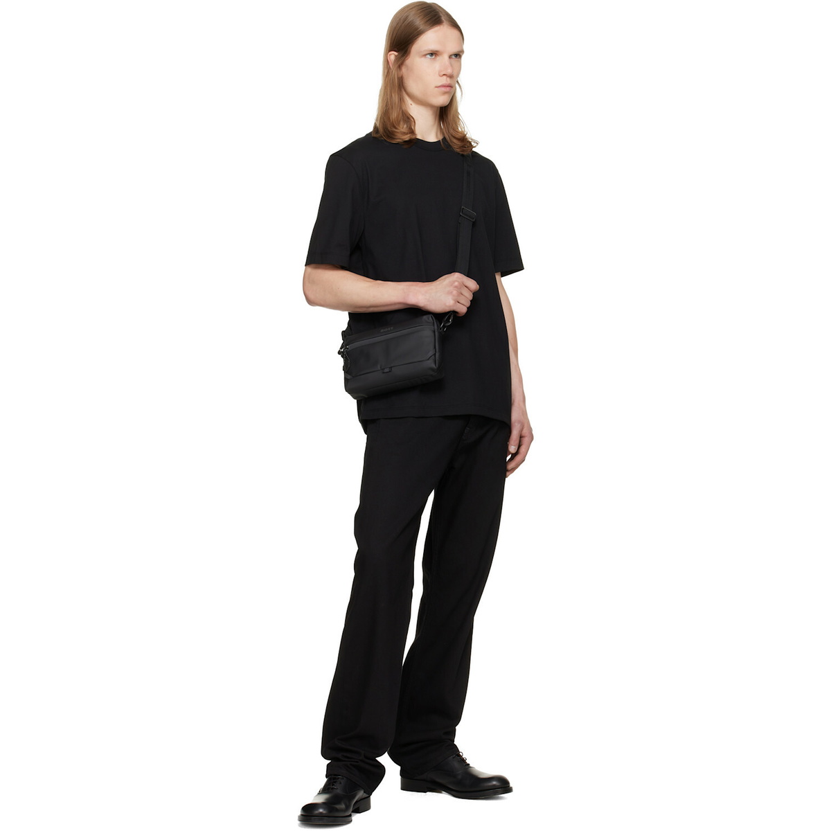 BOSS Three-Pack Black Crew-Neck Cotton T-shirts
