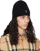 Burberry Black & Tan Monogram Reversible Beanie