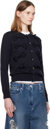 Comme des Garçons Girl Navy Bow Cardigan
