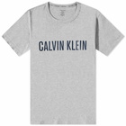 Calvin Klein Men's Arch Logo T-Shirt in Grey Heather/Lake Crest Blue