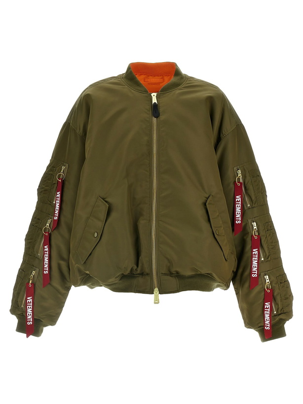 Photo: VETEMENTS alpha Industries Edition Reversible Bomber Jacket